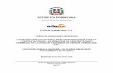 Pliego de Bienes y Servicios conexos - Edesuredesur2.edesur.com.do/wp-content/uploads/2017/05/... · Página 4 de 144 Pliego de Condiciones Específicas de la Licitación Pública