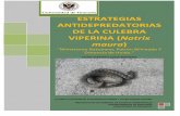 ESTRATEGIAS ANTIDEPREDATORIAS DE LA CULEBRA VIPERINA … · 2019-03-28 · estrategias antidepredatorias (Pleguezuelos et al., 2007) a lo largo del desarrollo ontogénico de los individuos