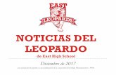 NOTICIAS DEL LEOPARDO...Para el 4 de noviembre, la empresa Down East presentó a East High estudiantes y familias con 90 nuevos, colchones! Estas increíbles camas tamaño de cuerpo