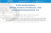 PROGRAMA MULTISECTORIAL DE PREINVERSIÓN IV · 2019-04-05 · Programa Multisectorial de Preinversión IV- Préstamos BID 2851 OC-AR - Términos de Referencia- 6 1.4. Análisis de