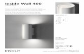 Inside Wall 400...Aplique luz directa e indirecta en perfil de aluminio extruido ø120mm cortado a láser. Difusor de policarbonato opalizado. LED en PCB diseñado por insolit. Disponible