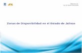Disponibilidad de agua [Modo de compatibilidad]PblProblema: El Estado de Jalisco esta dividido en 7 de las 9 zonas de disponibilidad definidas por la CONAGUA. Los 125 municipios del