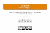 Unidad 6 - Terminales Ligeros · 2012-06-22 · Ventajas y desventajas de los terminales ligeros Requisitos para la conﬁguracion ... Este manual es una gu´ıa de instalacion.´