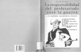 Rudolf Rocker La responsabilidad del proletariado ante la guerra · 2018-07-31 · A Rudolf Rocker (Maguncia, Alemania, 1873, Nueva York, 1958) cabe incluirlo en la saga de grandes