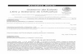 Gobierno del Estado Libre y Soberano de Chihuahua · 2017-04-20 · Chihuahua, Chih., miércoles 16 de septiembre del 2009. No. 74 Periódico Oficial Registrado comoArtícu de Segunda