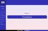 QueGrande.org - Part I Probabilidadquegrande.org/apuntes/EI/1/Est1/teoria/06-07/tema_3...de sucesos Teorema de Bayes An´alisis combinatorio Deﬁnicion de probabilidad Deﬁnici´on