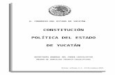 CONSTITUCION POLITICA DEL ESTADO DE YUCATAN · Web viewLos Poderes Públicos del Estado, establecerán en coordinación con la autoridades federales, las políticas públicas para