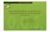 RECUPERACIÓN DE BIOGÁS EN EL RELLENO ...minagri.gob.pe/portal/download/pdf/especiales/bioenergia/...SITUACION DE LOS RESIDUOS SÓLIDOS EN EL PERÚ Rellenos Sanitarios en el Perú*