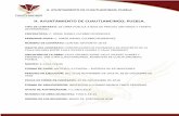 H. AYUNTAMIENTO DE CUAUTLANCINGO; PUEBLA.cuautlancingo.gob.mx/DOCUMENTOS/CONTRATOS/CONTRATO OBR… · 2018-12-19 · CONSTRUCCIÒN DE PAVIMENTO DE ADOCRETO DE LA CALLE SOLARES ENTRE