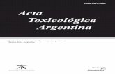 ISSN 0327-9286 Acta Toxicológica Argentina · de la planta, las condiciones de crecimiento y del ambiente, el proceso o el método de elaboración utilizado, afectan el contenido