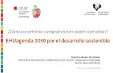 EHUagenda 2030 por el desarrollo sostenible€¦ · En septiembre de 2015 Naciones Unidas estableció la Agenda 2030 para el Desarrollo Sostenible que incluye 17 Objetivos de Desa\൲rollo