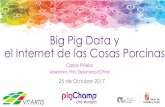 Big Pig Data y el Internet de las Cosas Porcinas · 2018-10-08 · Integrate with Pigchamp VBA. Hay ya ejemplos del Big Data Porcino en curso? 1. Sistema de inteligencia artificial