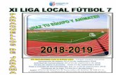 CARTEL LIGA LOCAL F7 2018-2019 - Paracuellos de Jarama · Habrá periodos para las altas y bajas de jugadores. (Esta normativa se concretará en la reunión informativa con los ...