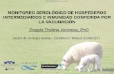MONITOREO SEROLÓGICO DE HOSPEDEROS INTERMEDIARIOS E ... · La infección lleva a un estado de inmunidad a la reinfección. 2. ... Niveles de IgG anti-Eg95 inducidos en ovinos vacunados