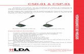 CSD-01 & CSP-01 - LDA Audio Techsupport.lda-audiotech.com/sites/default/files/datasheets/CSD-01 Y C… · • 13m de cable desde la unidad principal • 3,5m de cable entre micrófonos