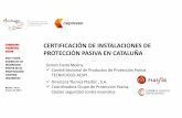 Certificación de instalaciones de protección pasiva …...NORMATIVADE REFERENCIA PARA INSTALADORES Ripci • Exclusión RD 513/2017 RIPCI. Reglamento de Protección Contra Incendios