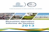 Informe de Gestión 2013 · 2018-05-09 · 6• INFORME DE GESTIÓN 2013 7 Plataforma estratégica Misión Somos la Institución Prestadora de Servicios de Salud de la Universidad