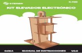 KIT ELEVADOR ELECTRÓNICOMantenga presionado el botón de la derecha para bajar la cabina del elevador. Botones 12C: Suelde los cables del broche de pila o pieza J1, como se muestra