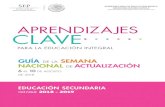 APRENDIZAJES CLAVE - Tamaulipas · 2018-07-31 · Aprendizajes clave para la educación integral a fin de contribuir a su implementación En la primera sesión, cada miembro del colectivo