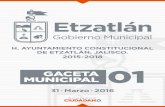 Municipio de Etzatlán Jalisco - PDM ETZATLAN …etzatlan.gob.mx/wp-content/uploads/2015/11/PDM-ETZATLAN...Infraestructura Social y Productiva y Desarrollo Rural Sustentable. Se han