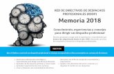 Red de diRectivos de despachos pRofesionales (Rddp) Memoria … · 2019-10-02 · Red de diRectivos de despachos pRofesionales (Rddp) Memoria 2018 Conocimiento, experiencias y consejos