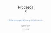 Sistemas operativos y distribuidosgd/soyd/clasesgus/03-Procesos.pdf · 2019-09-07 · La mayoría de los sistemas operativos (incluidos UNIX, Linux y Windows) identiﬁcan procesos