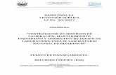 BASES PARA LA LICITACIÓN PÚBLICA · 2017-09-12 · REPÚBLICA DE EL SALVADOR, C.A. MINISTERIO DE SALUD LICITACIÓN PÚBLICA LP No. 20/2017 I.Glosario. BASES DE LICITACIÓN: Documento