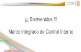 Bienvenidos !!! Marco Integrado de Control Interno · 2017-10-26 · ¿Qué es el Control Interno? El control interno es un proceso efectuado por el Titular, en su caso el Órgano