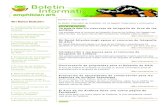 Boletin Informativo de Amphibian Ark · 2011-03-15 · recientemente estableció un nuevo ''Estanque de Rana', y actualmente está desarrollando protocolos de cría para establecer