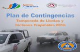 Dirección de Protección Civil Plan de Contingencias Lluvias 2016 · 2017-03-27 · 6.3 Nombres para los Ciclones tropicales que serán empleados durante la Temporada 2016 7. Actividades