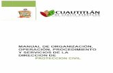 MANUAL DE ORGANIZACIÓN, OPERACIÓN, PROCEDIMIENTO Y SERVICIOS DE LA …cuautitlan-jalisco.gob.mx/articulo8/Fraccion IV/inciso c... · 2016-10-21 · 2 propositos del manual 3 3 atribuciones