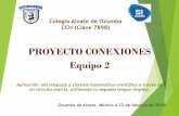PROYECTO CONEXIONES Equipo 2conexiones.dgire.unam.mx/wp-content/uploads/2017/09/... · 2018-04-27 · Colegio Alzate de Ozumba CCH (Clave 7898) PROYECTO CONEXIONES Equipo 2 Aplicación