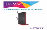 EX6200 Do More Booklet - Netgear More...4 Optimización del WiFi La aplicación NETGEAR WiFi Analytics brinda información detallada que lo ayudará a optimizar su red de WiFi doméstica.
