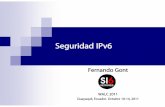 Seguridad IPv6 - EsLaRed...Breve reseña de IPv6 el direcciones IPv4 amplia/globalmente es menos del 1% del tráfico total) Sin embargo, la mayoría de los SO de propósito general