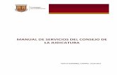 MANUAL DE SERVICIOS DEL CONSEJO DE LA JUDICATURA · 3 Registro y actualización de datos de litigantes para consultar listas de acuerdos del Poder Judicial del estado de Chiapas.