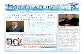 BoletínNoticias · 2017-10-12 · BoletínNoticias de AIDIS N°62 ABRIL Publicación de la asociación inTeRaMeRicana de ingenieRía saniTaRia y aMbienTal-caPiTulo cHileno 2013 Miembro
