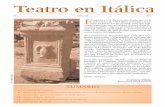 Teatro en Itálica · 2019-07-10 · Teatro en ItálicaTeatro en Itálica Nº 6 Boletín anual 2006 Estamos en el décimo año desde que en la primavera de 1997 diera comienzo nues-tro