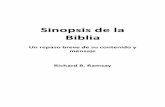 Sinopsis de la Biblia - Thirdmillslearning.thirdmill.org/pluginfile.php/4208/.../7/SinopsisFolleto2013.pdf · El Antiguo Testamento contiene 39 libros, y el Nuevo Testamento tiene