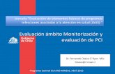 Evaluación ámbito Monitorización y evaluación de PCI€¦ · Cumplimiento de medidas de control para problemas identificados de infecciones * Registrar CUMPLE si: 1. hay informes