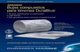 Bujes compuestos para timones DuraBlue · coeficiente de fricción, entre 0,1 y 0,2, lo que evita las sacudidas durante el funcionamiento del timón. DuraBlue® también está disponible