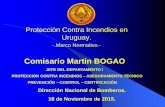 Comisario Martin BOGAO · 2016-11-18 · (Reglamentado con el Decreto 547/2009) Situación Normativa de la Dirección Nacional de Bomberos - Uruguay. ... se crea el Decreto 222/10,