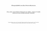 República de Hondurasceniss.gob.hn/Descarga/seduc/PESE-2018-2030_Aprobado-CNE... · 2019-10-25 · Particularmente, la Agenda Educación 2030, concibe el aprendizaje a lo largo de