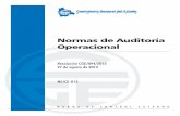 Normas de Auditoría Operacional · servidores públicos de responder por su gestión. Incluye conceptos y áreas de auditoría que ... (SAS) emitidas por el Instituto Americano de