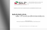 MANUAL de Procedimientosseer.slp.gob.mx/Transparencia 2016/mp012.pdf · en los cuales se nos indica el formato requerido para su presentación y las fechas señaladas de revisión