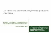 XV seminario provincial de jóvenes graduados · 2011-10-18 · VPP-Consolidación - Neg. conjuntos y Partes Relacionadas RT 22 Actividad Agropecuaria NORMAS CONTABLES DE MEDICIÓN.