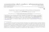 comisión del codex alimentarius · 2000-07-07 · - 5 - El método necesita aclaración adicional: la especificación para alúmina podría leerse como alúmina suspendida en agua,