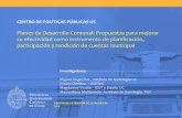 Presentación de PowerPoint - Centro UC Politicas Publicaspoliticaspublicas.uc.cl/wp-content/uploads/2015/01/... · 2015-09-24 · CONCEPTOS BASES Planificación hace referencia a