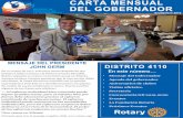 CARTA MENSUAL DEL GOBERNADOR - Rotary 4110 · club rotario de Ciudad Juárez, Gobernador de Distrito 1977-1978, ... Los candidatos deberán de reunir los requisitos señalados en