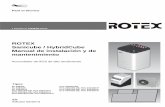 ROTEX Sanicube / HybridCube Manual de instalación y de ......A fin de evitar peligros, instale y maneje el ROTEX Sanicube / HybridCube únicamente: – de acuerdo al uso previsto