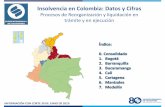 Insolvencia en Colombia: Datos y Cifras · 2019-09-03 · 0. CONSOLIDADOS Solicitudes Enero –Junio 2019 Nro. Tipo Jurídica Natural Total 1. Bogotá 321 122 443 Intendencias Regionales